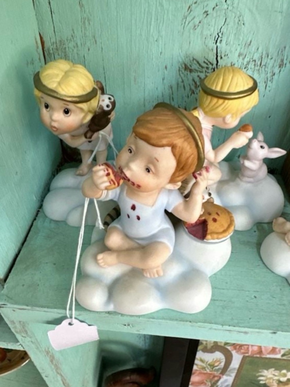 Vintage 1986 Franklin Mint Almost Angels Collection Porcelain Figurine